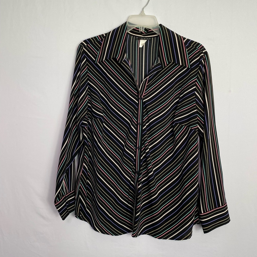 Striped Black and White Women's Top
